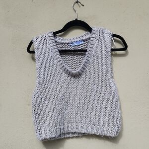 Zara Cream Knit Muscle Tee